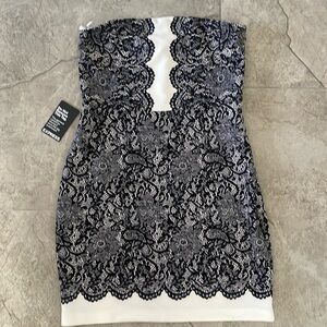 NWT Express lace print mini dress